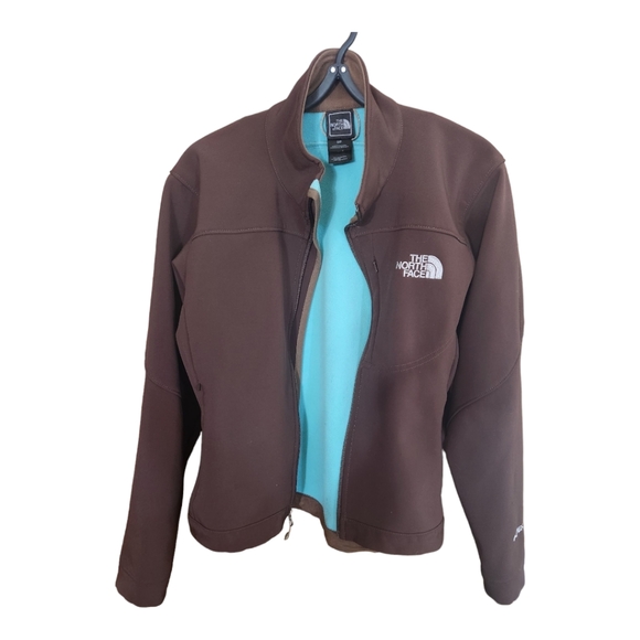 The North Face Apex Soft Shell Jacket Brown and Blue, (Small) - Picture 2 of 16